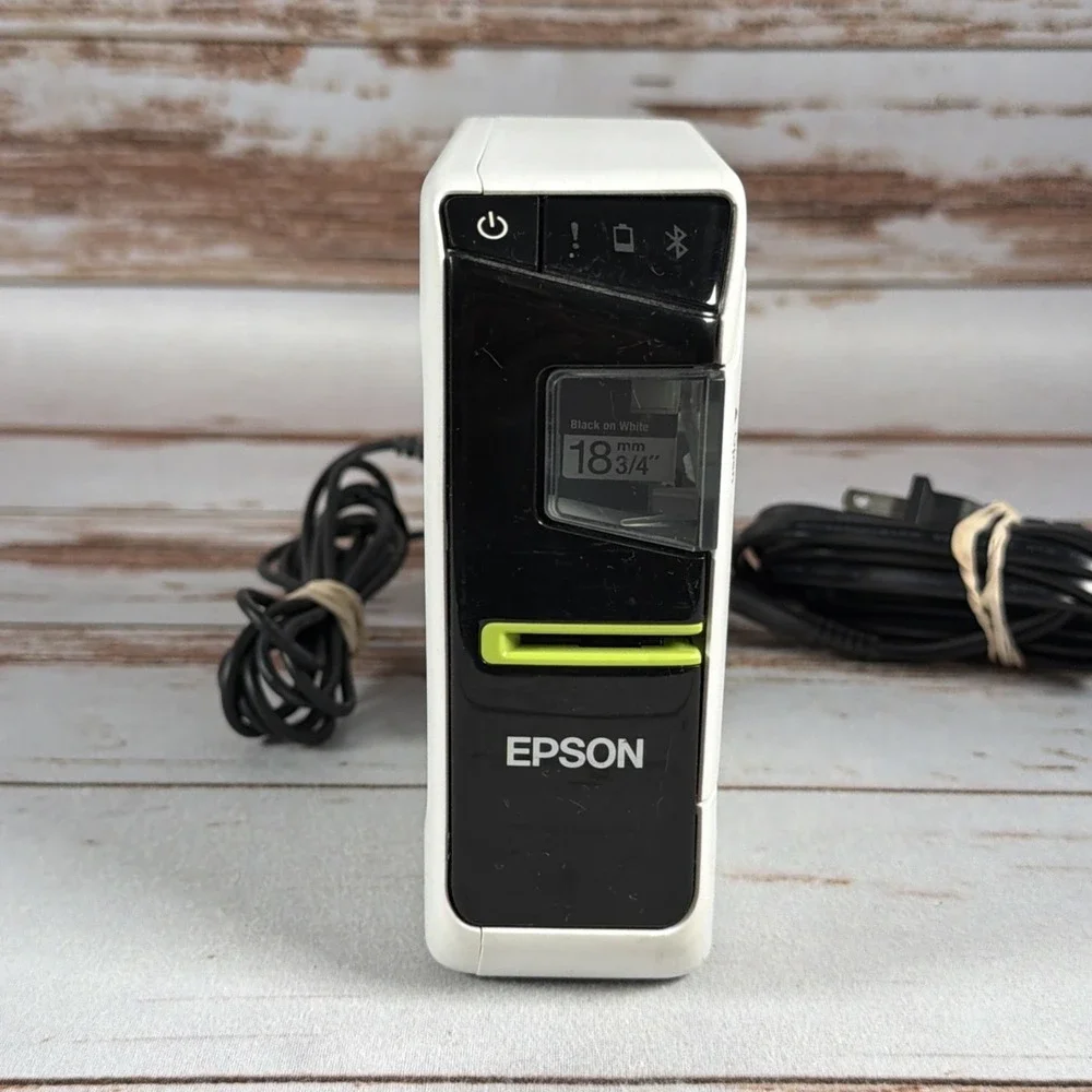 LW-600P Epson Bluetooth Label Printer w AC Adapter Used